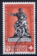 Switserland: 1940, Mi 366 A Braunlich Rot  Used I - Usados