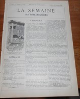 La Semaine Des Constructeurs. N°17. 23 Octobre 1886. Hôtel De Madame De V...à Passy. - Revistas - Antes 1900