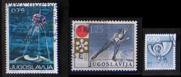 Jugoslavia 1971-1973 Space - Olimpic Sapporo - Postal Horn - Used Stamps