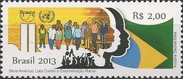 BRAZIL - FIGHT AGAINST RACIAL DISCRIMINATION (UPAEP ISSUE) 2013 - MNH - Ongebruikt