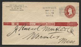 Westfield MA Vulcanized Rawhide 1915 Advertising Cover - 1901-20