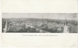 Topeka KS Kansas, View Of Town From State Capitol Dome, C1900s Vintage Postcard - Topeka