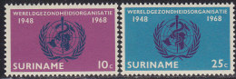 2214. Suriname, 1968, World Health Organization, MH (*) - Surinam