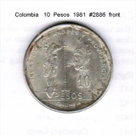 COLOMBIA    10  PESOS  1981  (KM # 270) - Kolumbien