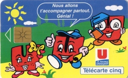 TELECARTE   SYSTEME U   ( Gn 166 ) - 5 Unités