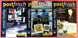 3 X Postfrisch Philatelie-Journal  ,  Von 1999  ,  Mit Neuausgaben , Historie , Jubiläum Weltpostverein - Alemán (desde 1941)