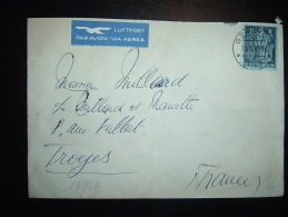 LETTRE PAR AVION POUR LA FRANCE TP 50 OBL. 26 XI 47 GENEVE 3 - Covers & Documents