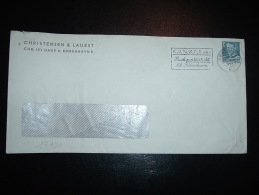 LETTRE TP 60 OBL.MEC. 15 JUN 195? KOBENHAVN K + CHRISTENSEN & LAUEST - Storia Postale