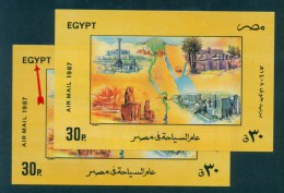 EGYPT / 1987 / A RARE PRINTING ERROR ( EXTRA DOT ) / TOURISM / EGYPTOLOGY / MNH / VF - Unused Stamps