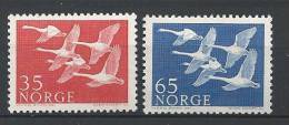 Norvège 1956 N°371/372 Neufs** MNH Norden. Oiseaux, Oies - Ungebraucht