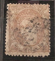 ESPAÑA 1870 - Edifil #104a - VFU - Gebruikt