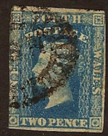 NSW 1856 2d QV SG 111 U FE17 - Used Stamps