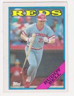 4cartes De Baseball "Topps " Reds : Buddy Bell-Denny Rasmussen-Eric Davis-Ted Power - Andere & Zonder Classificatie