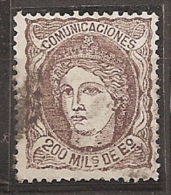 ESPAÑA 1870 - Edifil #109 - VFU - Used Stamps