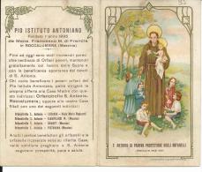 CAL010 - CALENDARIETTO 1935 - PIO ISTITUTO ANTONIANO - ROCCALUMERA - MESSINA - Tamaño Pequeño : 1921-40