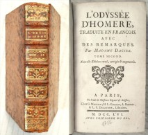 L’Odyssée D’Homère / Tome 2 En Traduction Française / Editions Martin, Paris En 1756 - 1701-1800