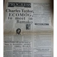 Progress, Independant Weekly (Journal Du Sierra Leone), 24/11/90 : Charles Taylor/ Momoh / Thatcher (En Anglais) - Andere & Zonder Classificatie