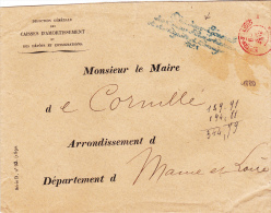 1889 - ENVELOPPE Du DIRECTEUR GEN. DES CAISSES D'AMORTISSEMENT Et DEPOTS Et CONSIGNATION N°1 + CACHET Des CONTRE-SEING - Frankobriefe