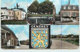 GENDREY  - Carte Multivues De La Ville. - Gendrey