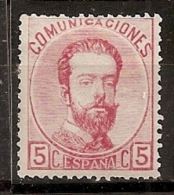 ESPAÑA 1872 - Edifil #118 - MLH * - Unused Stamps