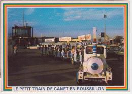 66.403/CANET EN ROUSSILLON - Passage Du Petit Train Devant La Capitainerie  Cpm - Canet En Roussillon