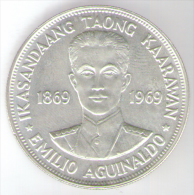 FILIPPINE 1 PESO 1969 AG KASANDAANG TAONG KAARAWAN - Filipinas