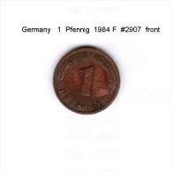 GERMANY    1  PFENNIG  1984 F  (KM # 105) - 1 Pfennig