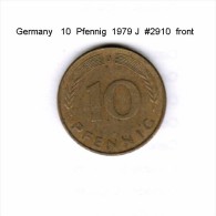 GERMANY    10  PFENNIG  1979 J  (KM # 108) - 10 Pfennig