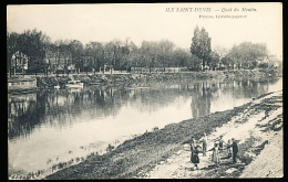 93 L'ILE SAINT DENIS / Le Quai Du Moulin / - L'Ile Saint Denis