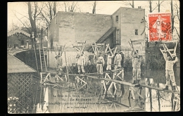 93 L'ILE SAINT DENIS / Crue De La Seine 1910, Construction Des Passerelles / - L'Ile Saint Denis