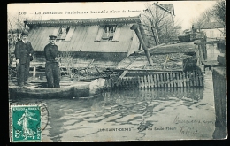 93 L'ILE SAINT DENIS / Crue De La Seine 1910, Quai Du Saule Fleuri / - L'Ile Saint Denis