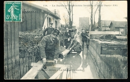 93 L'ILE SAINT DENIS / Crue De La Seine 1910, Passage Rousselle / - L'Ile Saint Denis