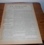 La Semaine Des Constructeurs. N°33. 12 Février 1887. Escalier De L'Hôtel De Ville De Neuilly. - Revistas - Antes 1900