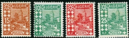 ALGERIA, COLONIA FRANCESE, FRENCH COLONY, 1926-1939, FRANCOBOLLI NUOVI (MLH*) E USATI, Scott 38-41 - Nuovi