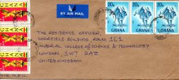 GHANA. N°288 De 1967 Sur Enveloppe Ayant Circulé. Lapin. - Hasen