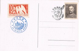 5176. Tarjeta PRAHA (Checoslovaquia) 1948. Vsesokolsky Label - Storia Postale