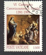 PIA . VAT - 1991 : 600°  Della Canonizzazione Di Santa  Brigida - (SAS 910-11) - Usados