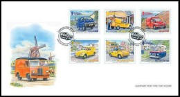 SALE!!! GUERNESEY GUERNSEY 2013 EUROPA CEPT POSTAL VEHICLES SPD FDC First Day Cover Of 6 Stamps - 2013