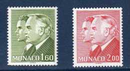 MONACO 1982 Et 1983 Princes Rainier Et Albert Yv 1335 Et 1374 MNH ** - Andere & Zonder Classificatie