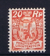 Liechtenstein: 1925:  Mi Nr 70  MH/* - Ungebraucht