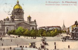 RUSSIA - 1909 - ST PETERSBOURG - Cathedrale De St Isaac - Nicely Animated - Good Postmark - Rusland