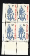 Lot Of 2 #1343, #1344 Plate # Blocks Of 4 Stamps, Law And Order Police, Register & Vote Issues - Números De Placas