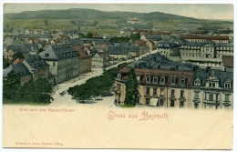 ALLEMAGNE : BAYREUTH - BLICK NACH DEM WAGNER-THEATER - Bayreuth