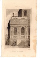 Gravure Sur Acier , XIX éme Siècle , 13 X 21 Cm  , Fontaine Des INNOCENTS   , Frais Fr : 1.60€ - Stiche & Gravuren