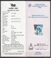 INDIA, 2002, Indian Army Everest Expedition, 2001,Brochure,  Folder - Brieven En Documenten