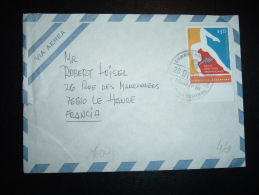 LETTRE PAR AVION POUR LA FRANCE TP 1S25 OBL. 26 DIC 1995 - Brieven En Documenten