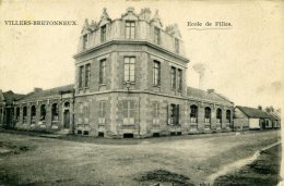 80-VILLERS BRETONNEUX...ECOLE DE FILLES.....CPA - Villers Bretonneux