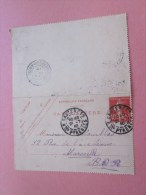 Entiers Postaux Entier Postal Semeuse 10c Carte Lettre De Cauterets Htes-Pyrénnée 1910> Faire Défiler Les Photos Voir - Kaartbrieven