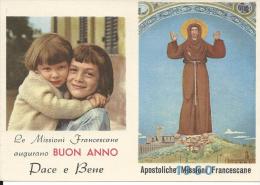 CAL116 - CALENDARIETTO 1960 - MISSIONI FRANCESCANE - Formato Piccolo : 1941-60