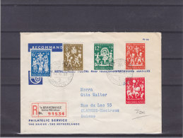 Pays Bas - Lettre Recommandée De 1961 - St Nicolas - Roi Mages - Pentecôte - St Martin - Expédié Vers La Suisse -Clarens - Cartas & Documentos